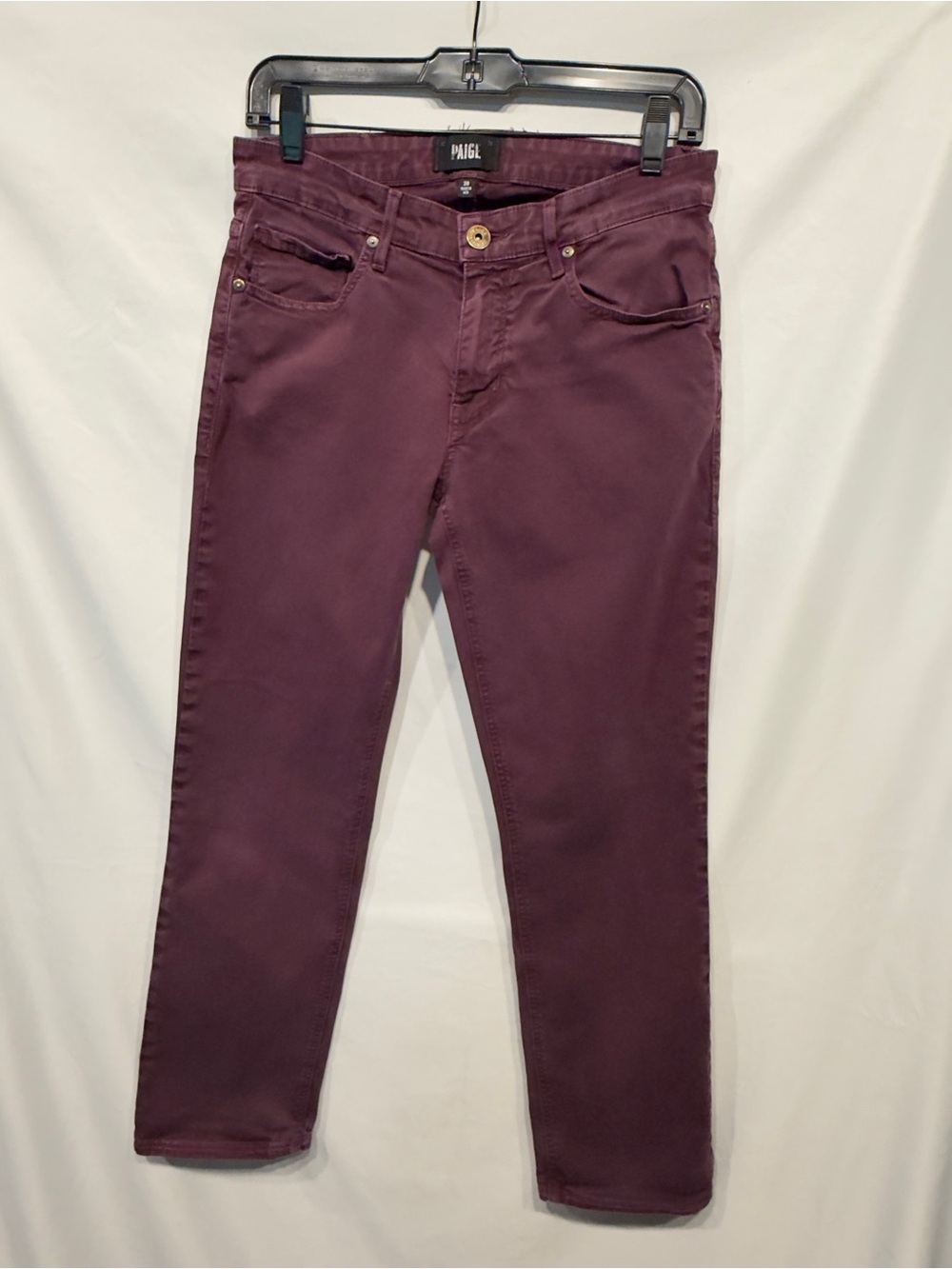 Paige Marooned Twill Normandie Straight Leg Jeans Size 28